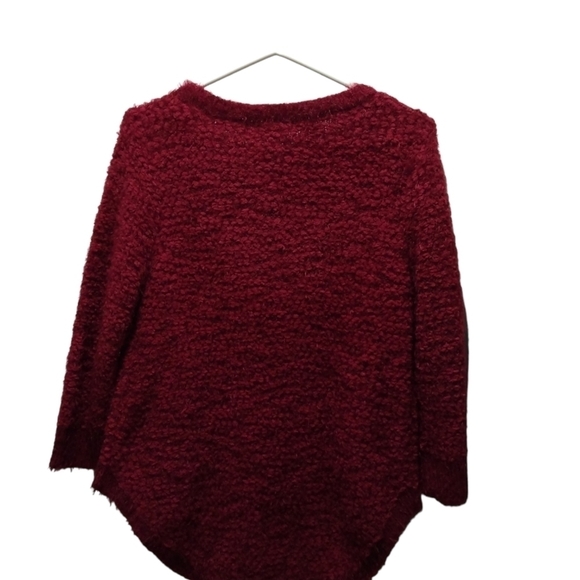 NWT John Paul Richard Red Hi-Lo Popcorn Sweater Super Soft Sized M - Picture 2 of 8